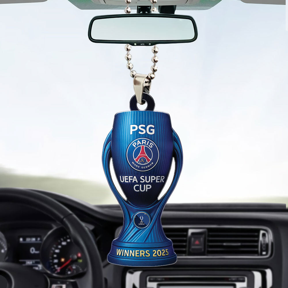 Paris Saint-Germain Custom Shape 1-sided Acrylic Car Ornament