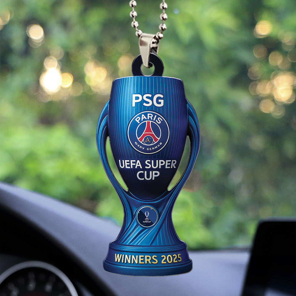 Paris Saint-Germain Custom Shape 1-sided Acrylic Car Ornament