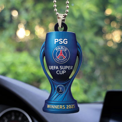 Paris Saint-Germain Custom Shape 1-sided Acrylic Car Ornament