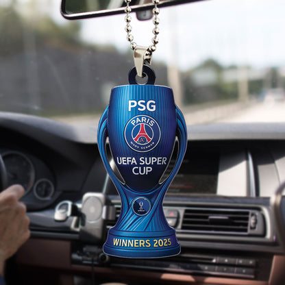 Paris Saint-Germain Custom Shape 1-sided Acrylic Car Ornament