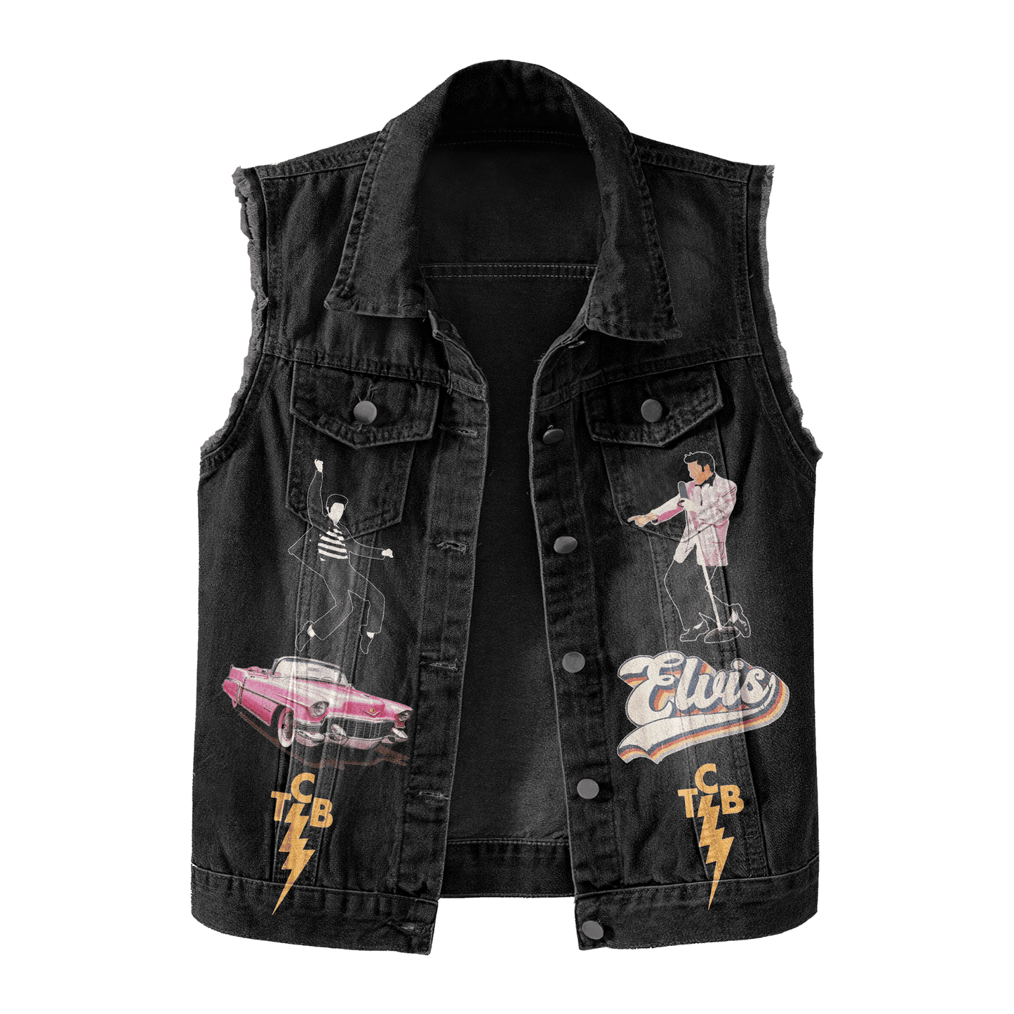 Elvis Presley Lightweight Sleeveless Denim Shirt