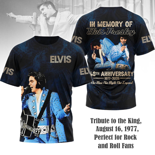 Elvis Presley Memory Limited Edition 3D Apparels Full Shirt