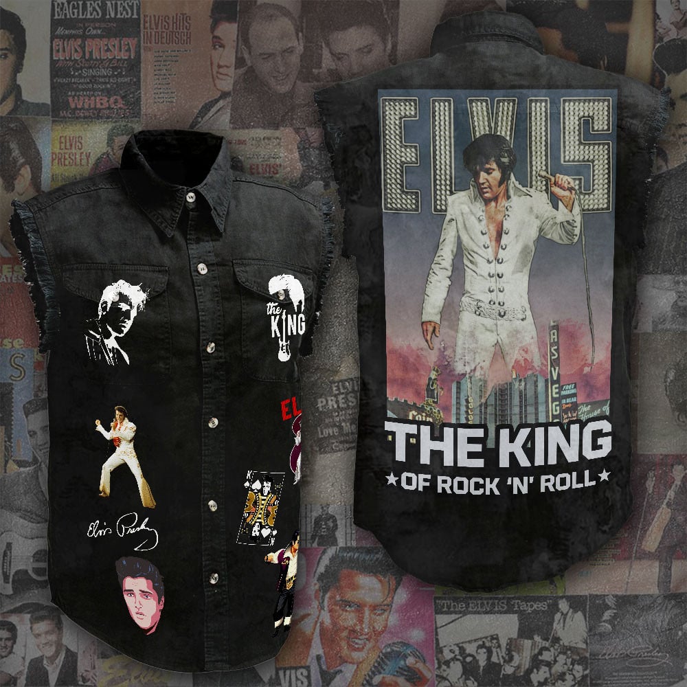 Elvis Presley Limited 2 Lightweight Sleeveless Denim Shirt