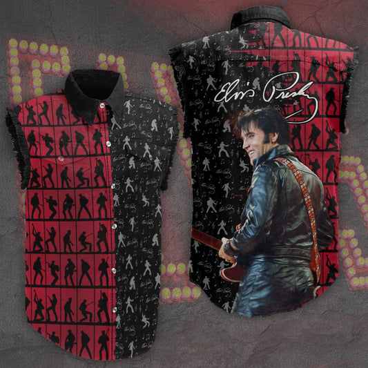 Elvis Presley Limited 4 Lightweight Sleeveless Denim Shirt