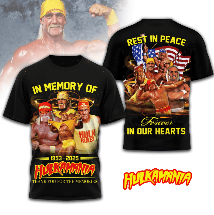 Hulk Hogan 3 Limited 3D Apparel T shirt