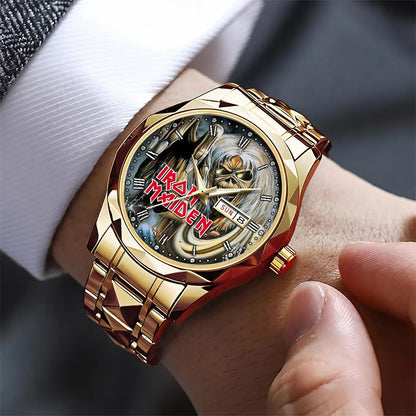 Iron Maiden Diamond Alloy Luxury Quartz Watch