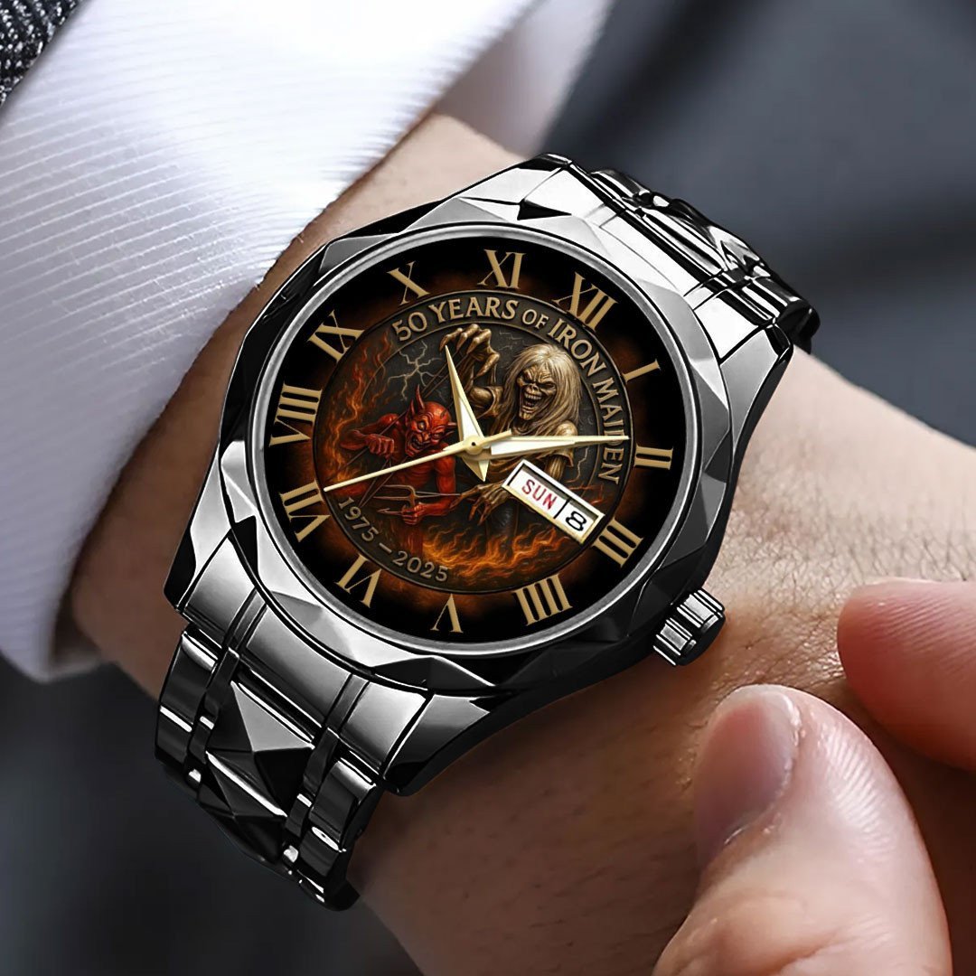 Iron Maiden 1 Diamond Alloy Luxury Quartz Watch