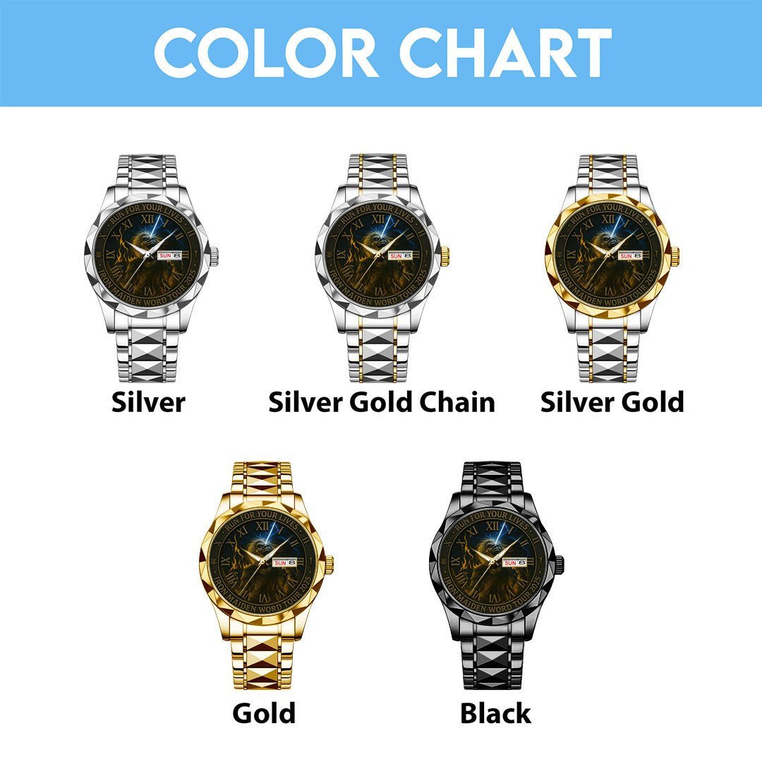 Iron Maiden 3 Diamond Alloy Luxury Quartz Watch