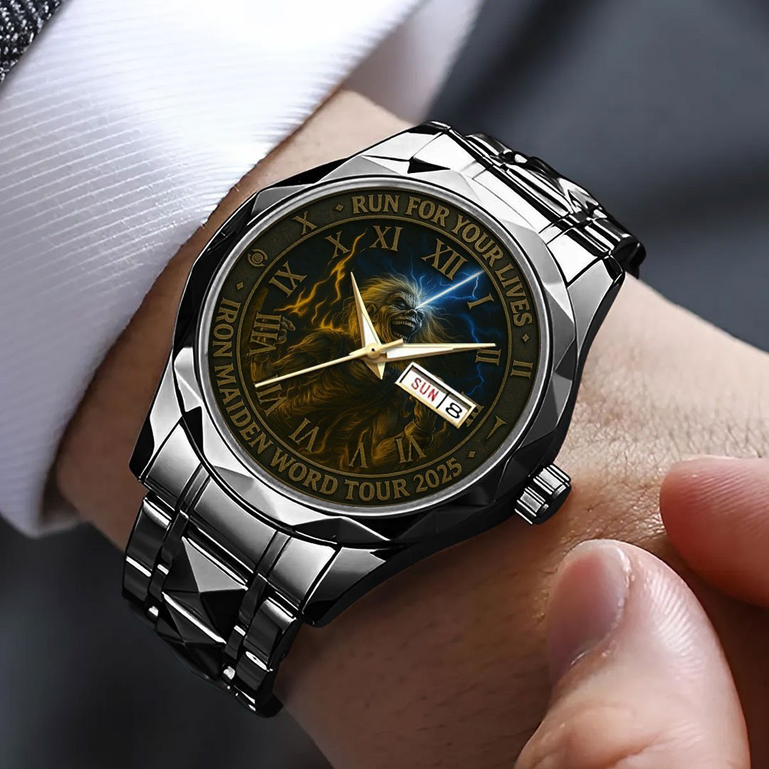 Iron Maiden 3 Diamond Alloy Luxury Quartz Watch