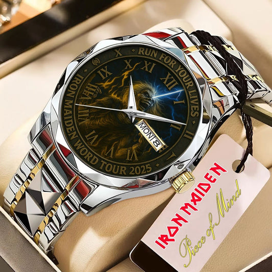 Iron Maiden 3 Diamond Alloy Luxury Quartz Watch