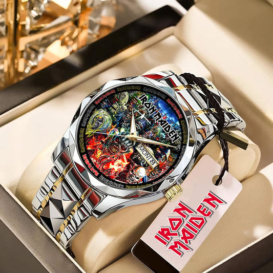 Iron Maiden 5 Diamond Alloy Luxury Quartz Watch