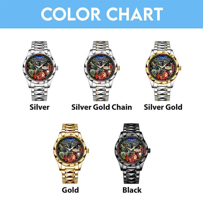 Iron Maiden 5 Diamond Alloy Luxury Quartz Watch