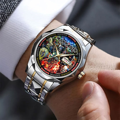 Iron Maiden 5 Diamond Alloy Luxury Quartz Watch