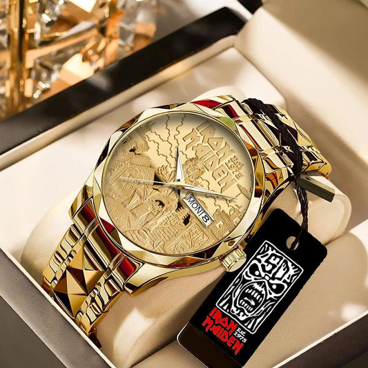 Iron Maiden 6 Diamond Alloy Luxury Quartz Watch