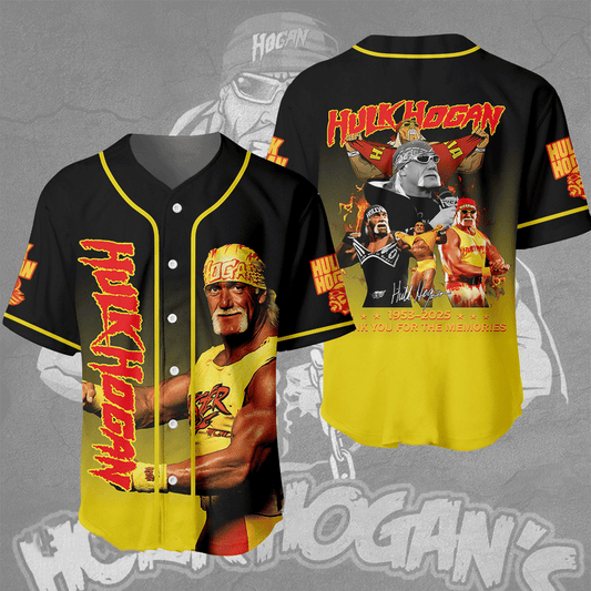 Hulk Hogan 3D Apparel Baseball Jersey
