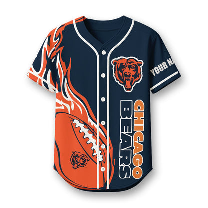 Chicogo bears X Native American PREMIUM 3D Apparel Baseball Jersey Custom Name