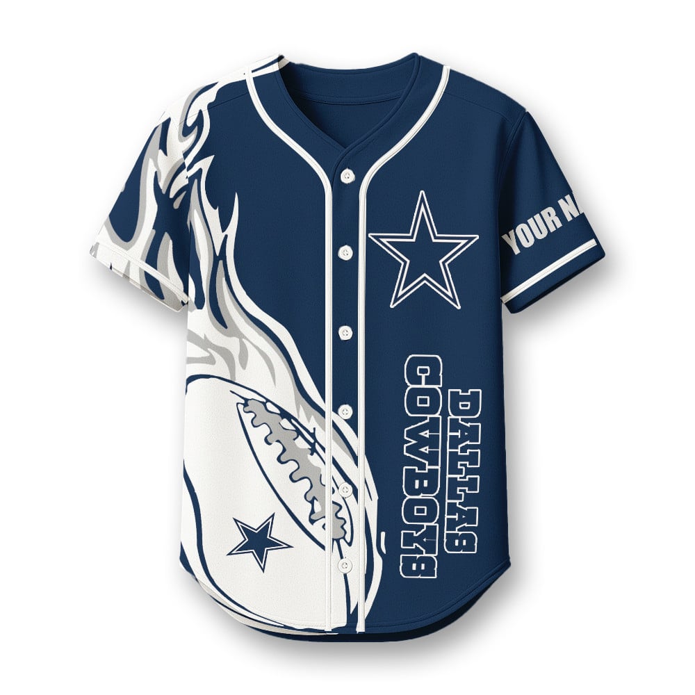 Dallas Cowboys X Native American PREMIUM 3D Apparel Baseball Jersey Custom Name