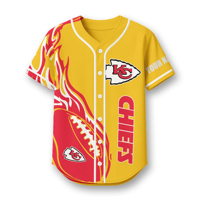 Kansas City Chiefs X Native American PREMIUM 3D Apparel Baseball Jersey Custom Name