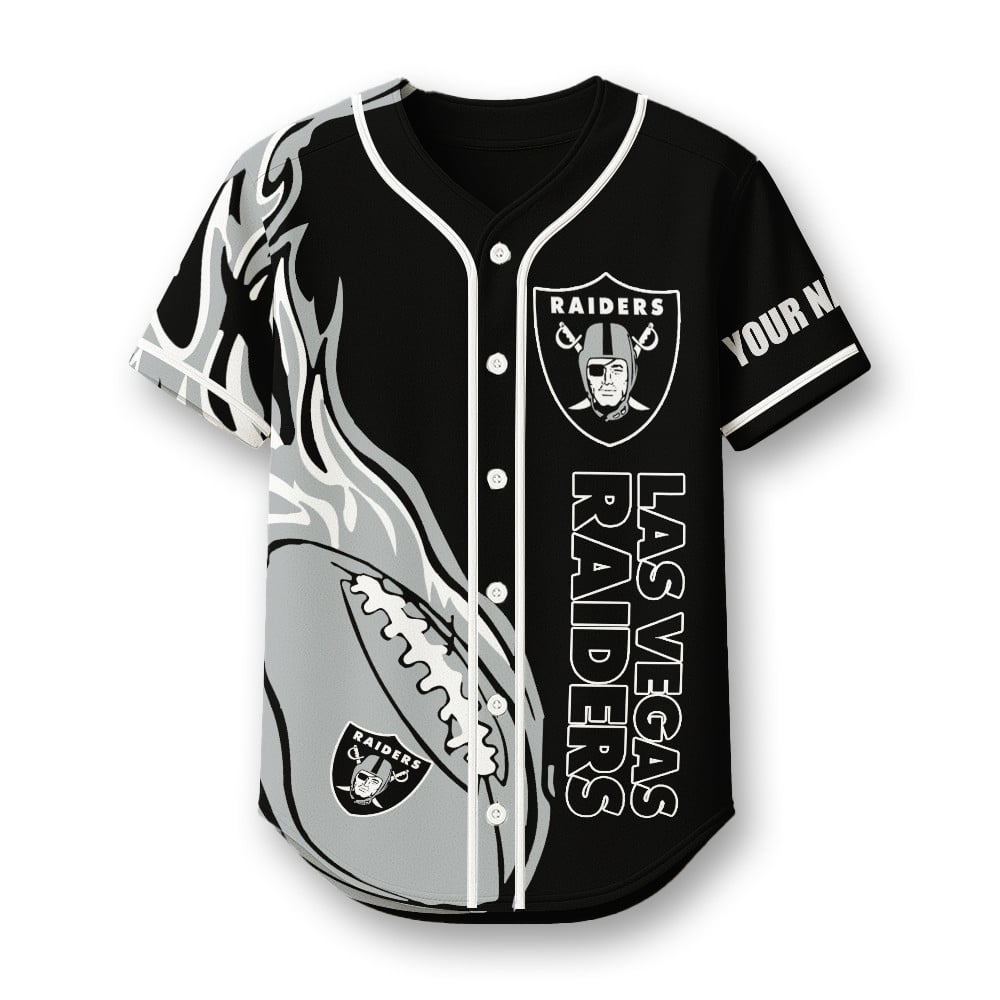 Las Vegas Raiders X Native American PREMIUM 3D Apparel Baseball Jersey Custom Name