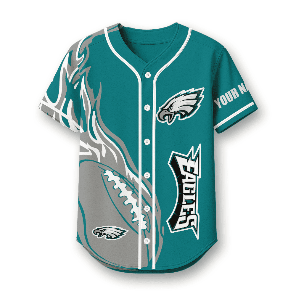 Philadelphia Eagles X Native American PREMIUM 3D Apparel Baseball Jersey Custom Name