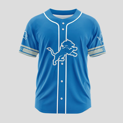 Detroit Lions | Classic PREMIUM 3D Apparel Baseball Jersey Custom Name Number