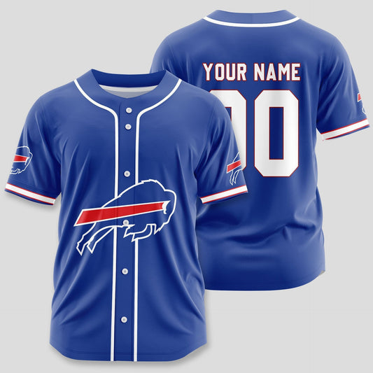 Buffalo Bills | Classic PREMIUM 3D Apparel Baseball Jersey Custom Name Number