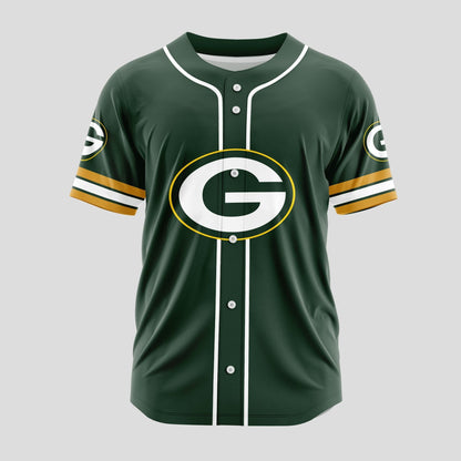 Green Bay Packers | Classic PREMIUM 3D Apparel Baseball Jersey Custom Name Number