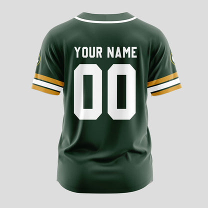 Green Bay Packers | Classic PREMIUM 3D Apparel Baseball Jersey Custom Name Number