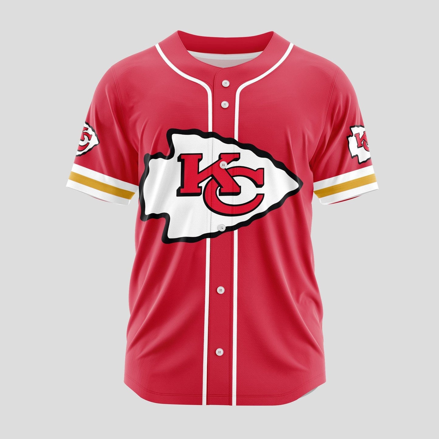 Kansas City Chiefs | Classic PREMIUM 3D Apparel Baseball Jersey Custom Name Number