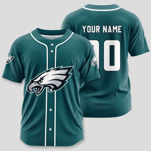 Philadelphia Eagles | Classic PREMIUM 3D Apparel Baseball Jersey Custom Name Number
