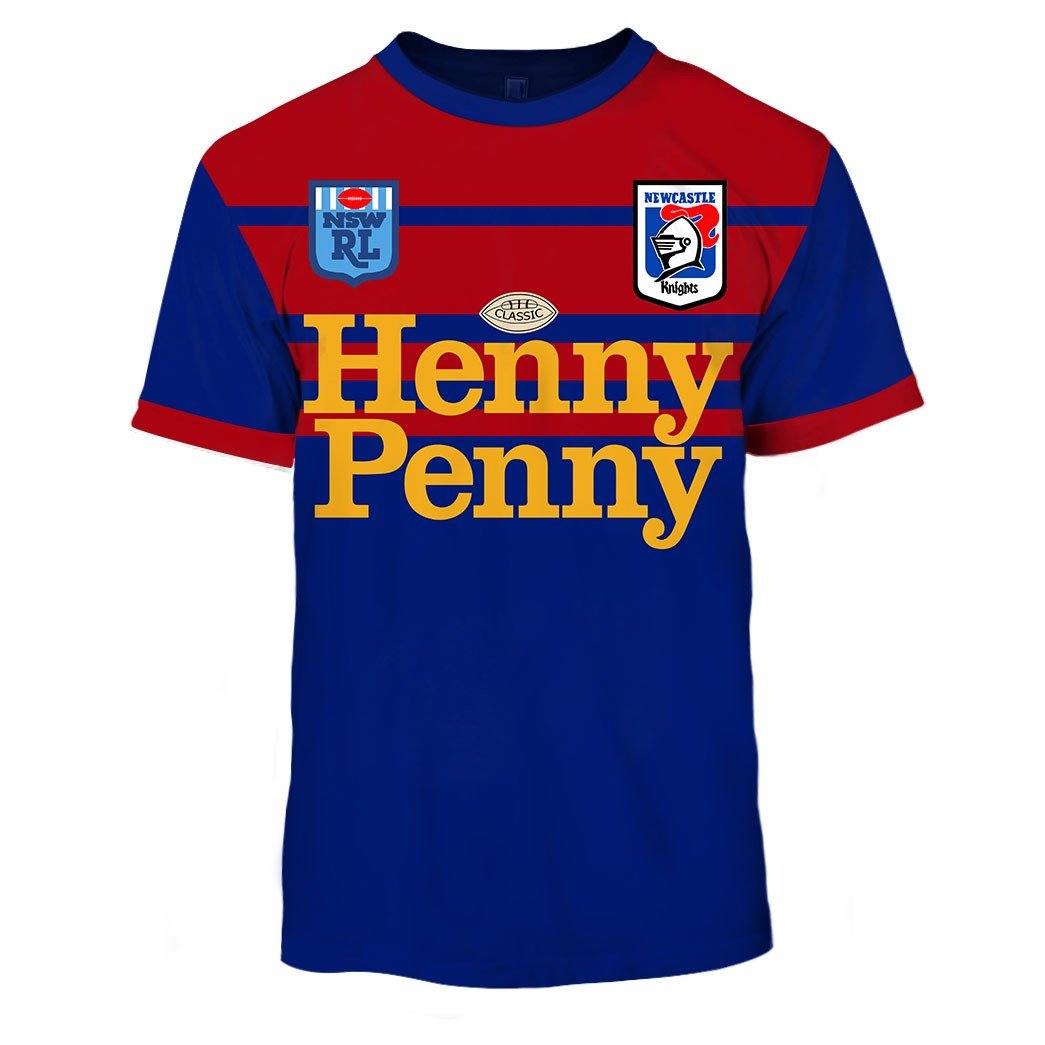 Newcastle Knights 1988 ARL/NRL Retro Heritage Classic Jersey Full Custom Name Number