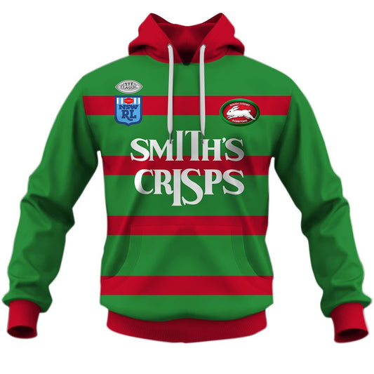 1989 South Sydney Rabbitohs Retro Jersey Full Custom Name Number
