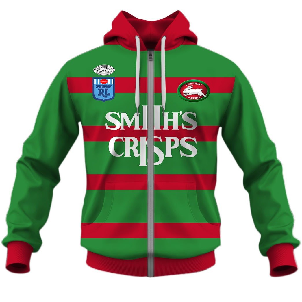 1989 South Sydney Rabbitohs Retro Jersey Full Custom Name Number