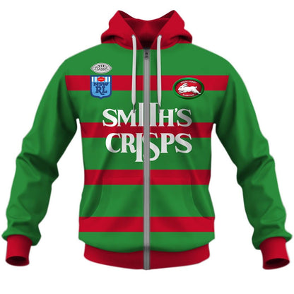1989 South Sydney Rabbitohs Retro Jersey Full Custom Name Number