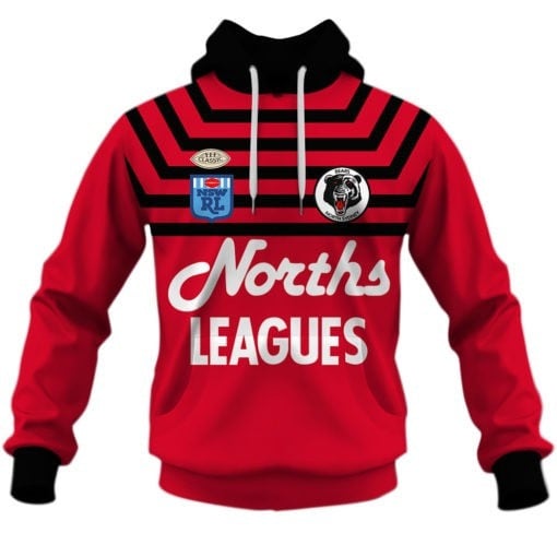 North Sydney Bears 1991 ARL/NRL Vintage Retro Jersey Full Custom Name Number