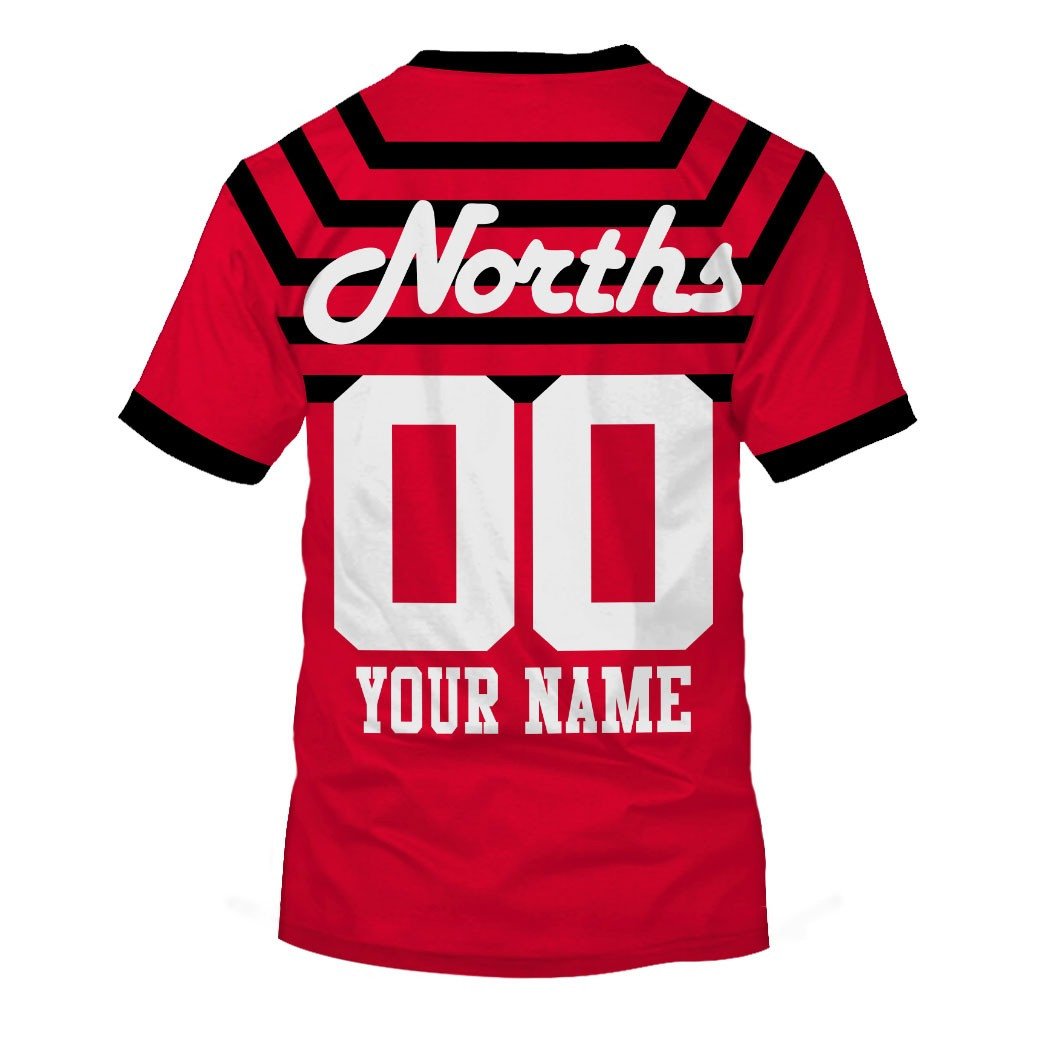 North Sydney Bears 1991 ARL/NRL Vintage Retro Jersey Full Custom Name Number