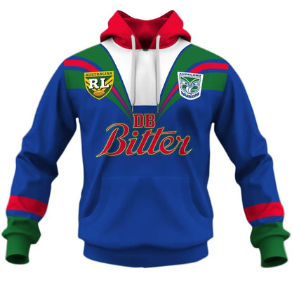 1995 Auckland New Zealand Warriors Rugby League Home Jersey Full Custom Name Number