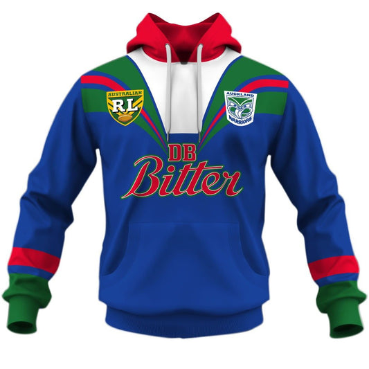 1995 Auckland New Zealand Warriors Rugby League Home Jersey Full Custom Name Number