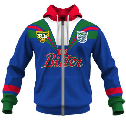 1995 Auckland New Zealand Warriors Rugby League Home Jersey Full Custom Name Number