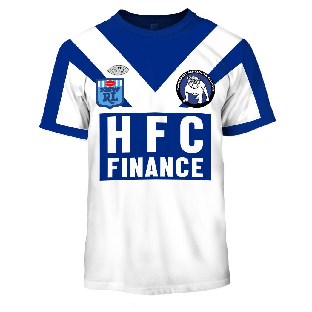 Canterbury Bankstown Bulldogs HFC 1985 ARL/NRL Retro Heritage Jersey Full Custom Name Number