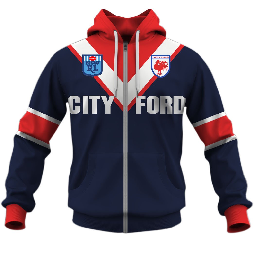 Sydney Rooster NRL 1980s Home Jersey Full Custom Name Number