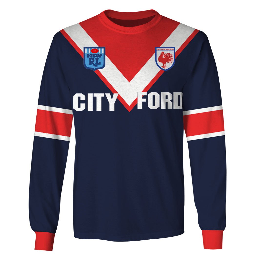 Sydney Rooster NRL 1980s Home Jersey Full Custom Name Number