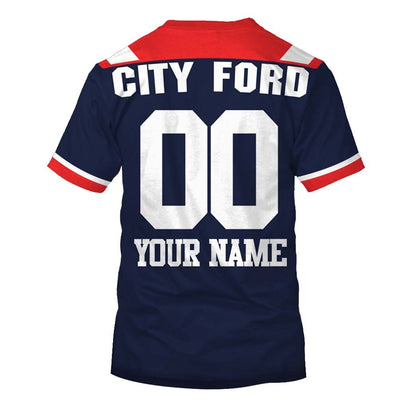 Sydney Rooster NRL 1980s Home Jersey Full Custom Name Number