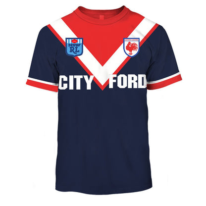 Sydney Rooster NRL 1980s Home Jersey Full Custom Name Number