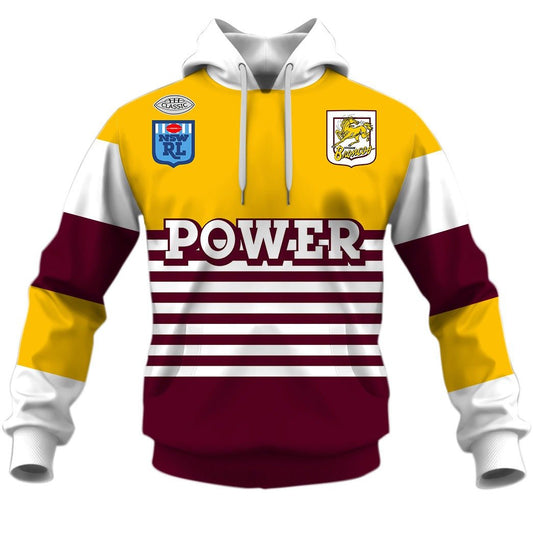 Brisbane Broncos 1988 ARL/NRL Vintage Retro Heritage Jersey Full Custom Name Number