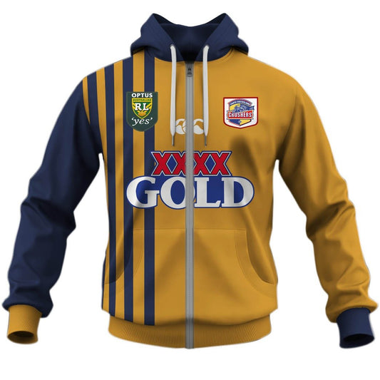 South Queensland Crushers 1995 Retro Rugby League Jersey Full Custom Name Number