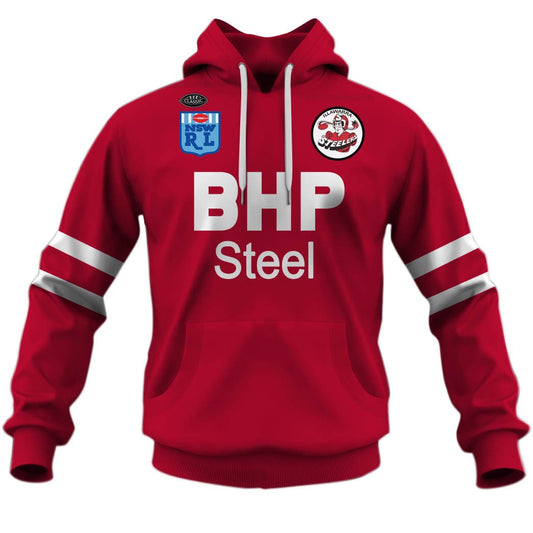 Illawarra Steelers 1987 ARL/NRL Vintage Retro Jersey Full Custom Name Number