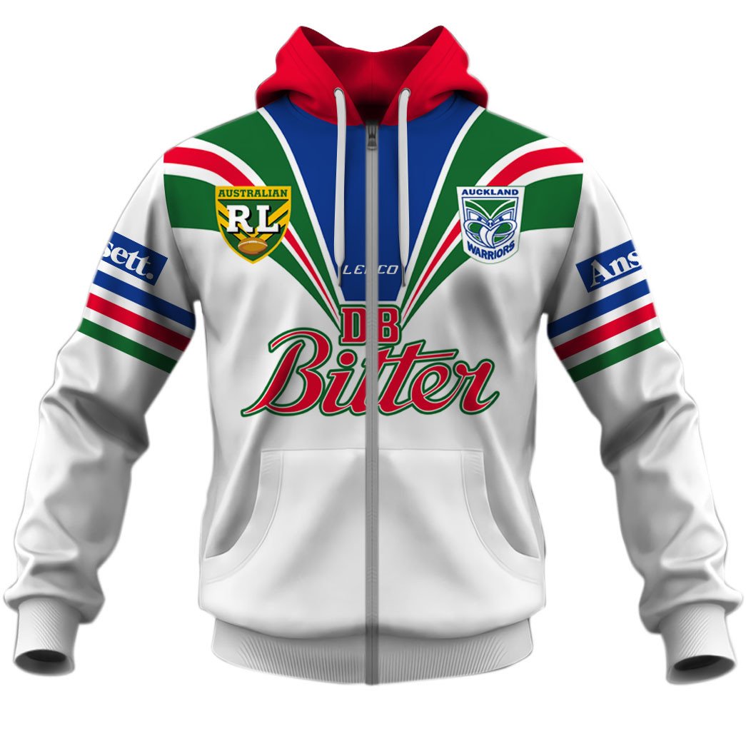 1995 Auckland New Zealand Warriors Rugby League Away Jersey Full Custom Name Number
