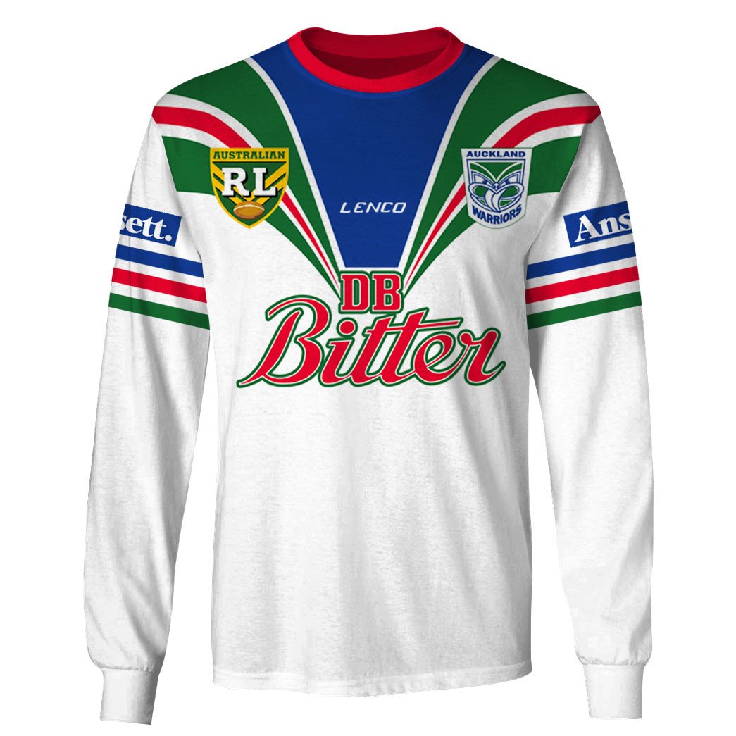 1995 Auckland New Zealand Warriors Rugby League Away Jersey Full Custom Name Number