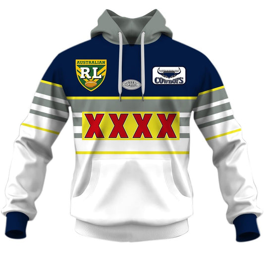 North Queensland Cowboys 1995 ARL/NRL Vintage Retro Heritage Jersey Full Custom Name Number